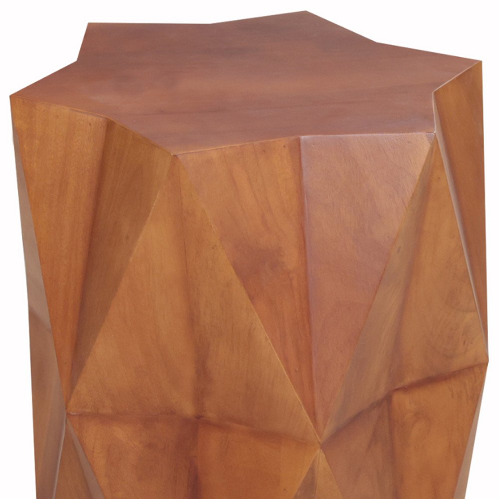 24" Brown Solid Wood End Table HomeRoots