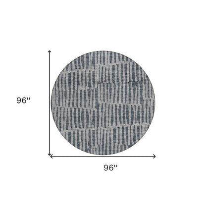 3' X 5' Charcoal And Gray Striped Washable Indoor Outdoor Area Rug HomeRoots