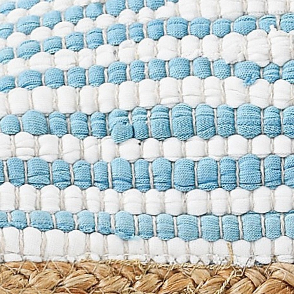 Set of Two 20" Blue Beach Striped Throw Pillows — view 2