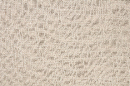 Set of Two 20" Beige Cotton Throw Pillows