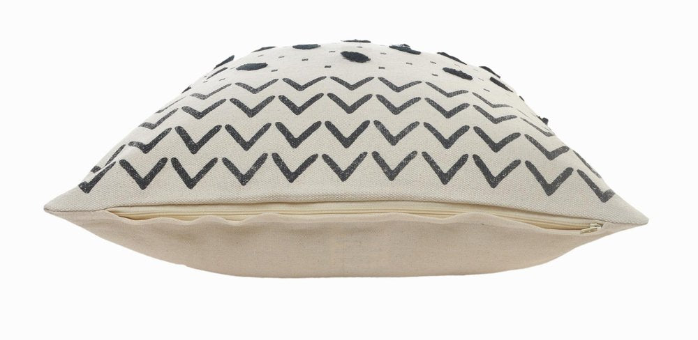 Set of Two 20" White Chevron Throw Pillows — view 1