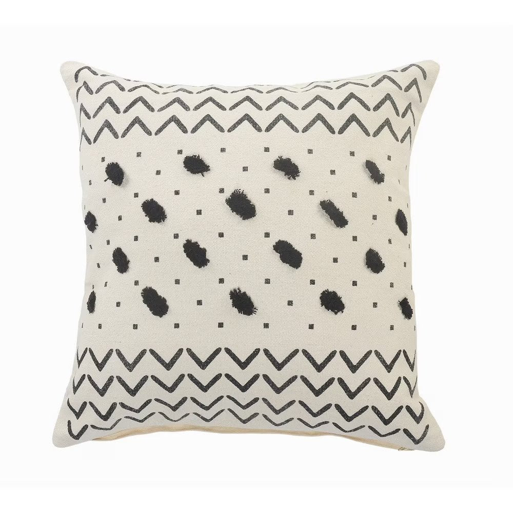 Set of Two 20" White Chevron Throw Pillows — view 4