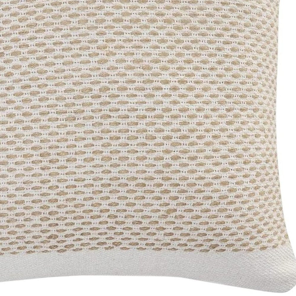 Set of Two 20" Natural Striped Throw Pillows — view 4
