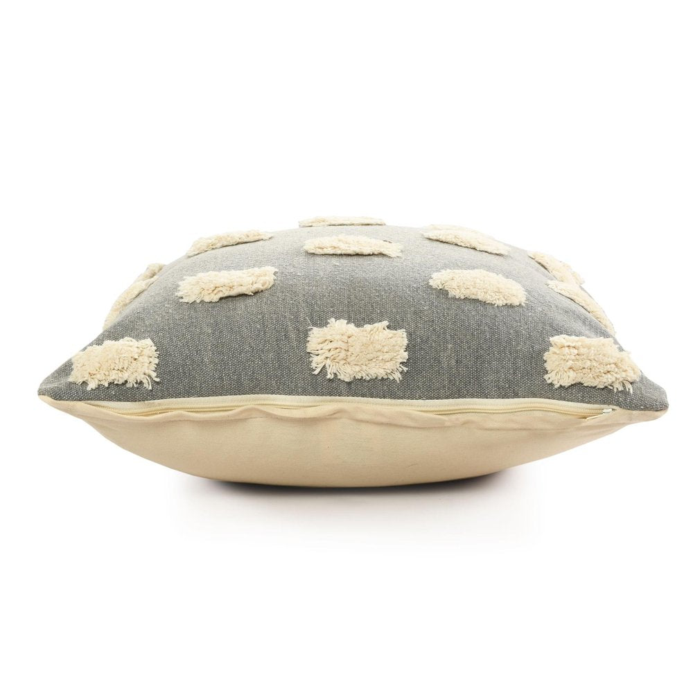 Set of Two 20" Light Gray Striped Throw Pillows — view 1