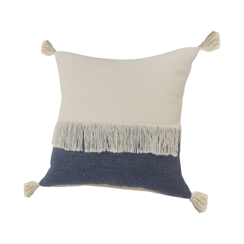 Set of Two 20" Indigo Color Block Throw Pillows — view 1