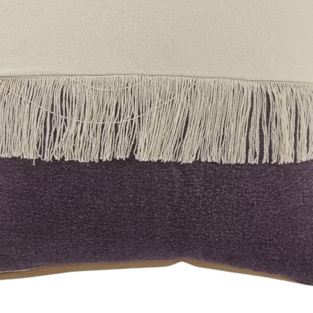 Set of Two 20" Purple Color Block Throw Pillows — view 4