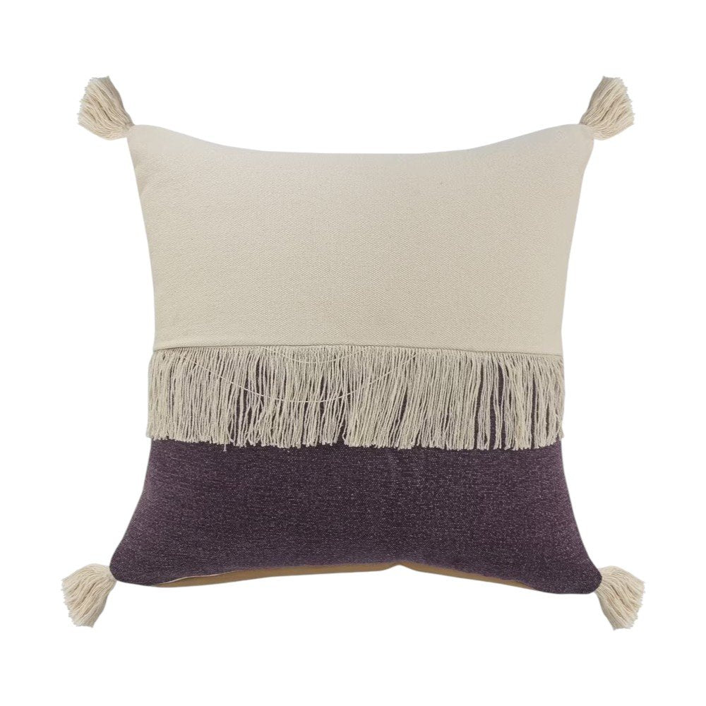 Set of Two 20" Purple Color Block Throw Pillows — view 2