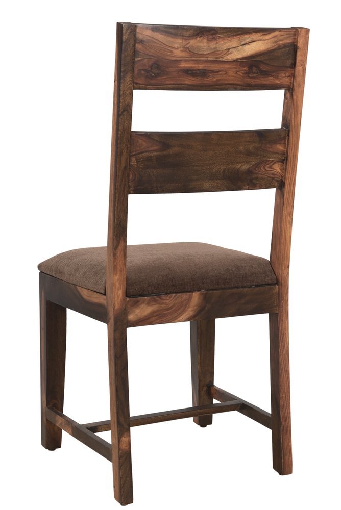 Nine Piece Dark Brown Solid Wood Dining Set with Eight Chairs HomeRoots