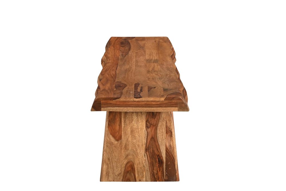 Six Piece Brown Solid Wood Dining Set with Four Chairs HomeRoots