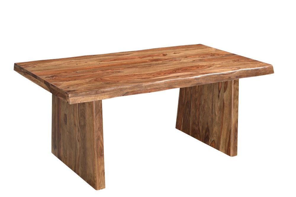 Six Piece Brown Solid Wood Dining Set with Four Chairs HomeRoots