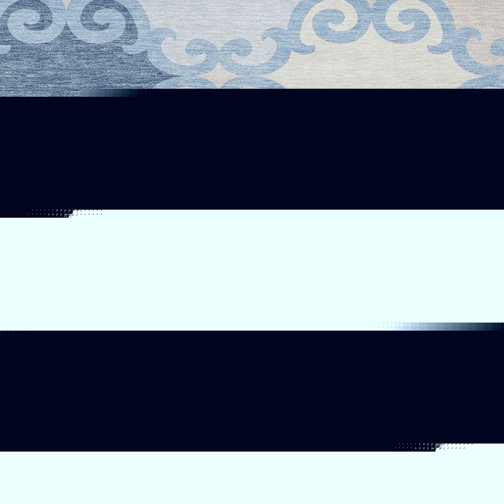 8' X 10' Sky Blue Gray And Ivory Trellis Washable Indoor Outdoor Area Rug HomeRoots