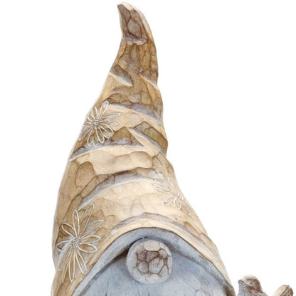 23" Brown Resin Standing Gnome Tabletop Sculpture HomeRoots
