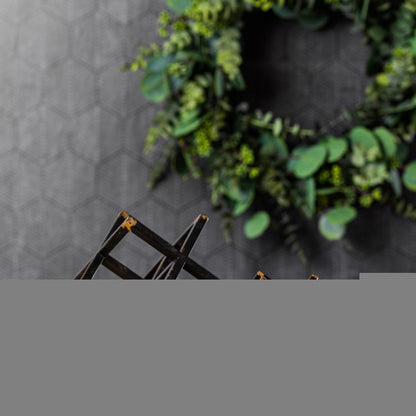 Set of Two Black Iron Tabletop Sculpture HomeRoots