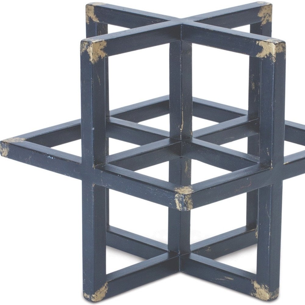 Set of Two Black Iron Tabletop Sculpture HomeRoots