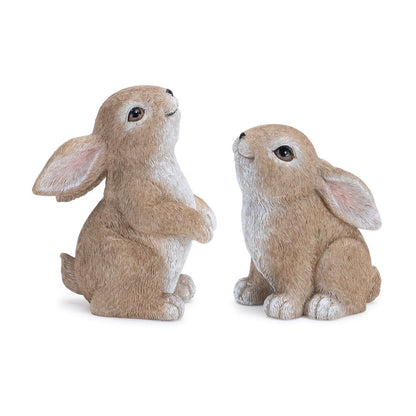 Set of Four Beige Polyresin Figurine Tabletop Sculpture HomeRoots