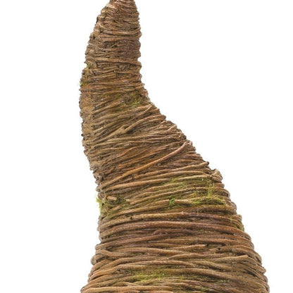 Set of Two Brown Polyresin Standing Gnome Tabletop Sculpture HomeRoots