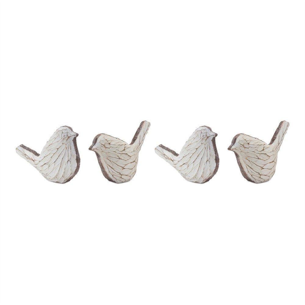 Set of Four Brown Resin Figurine Tabletop Sculpture HomeRoots