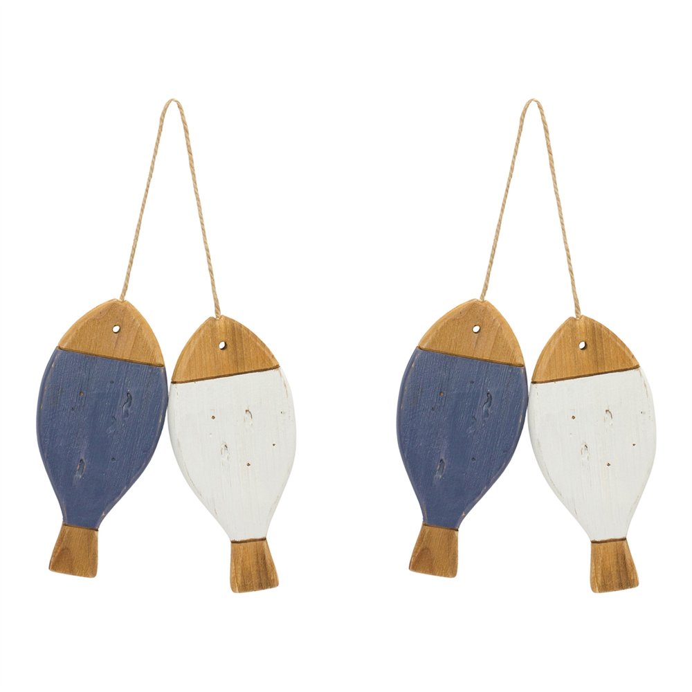 Set of Two White Fabric Figurine Tabletop Sculpture HomeRoots
