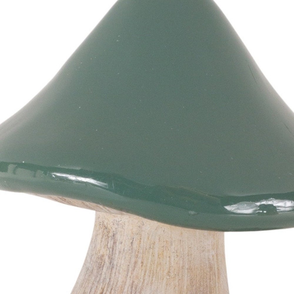 Set of Two Green Resin Figurine Tabletop Sculpture HomeRoots