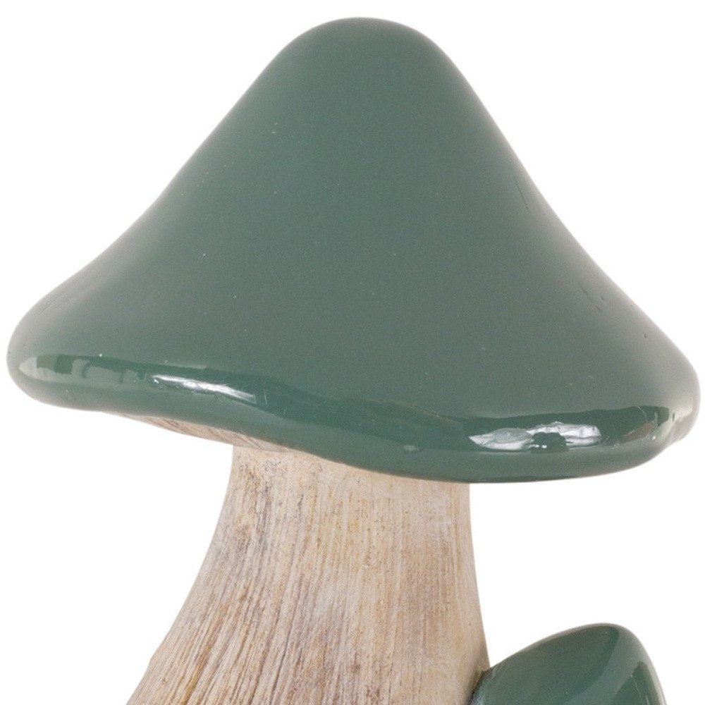 Set of Two Green Resin Figurine Tabletop Sculpture HomeRoots