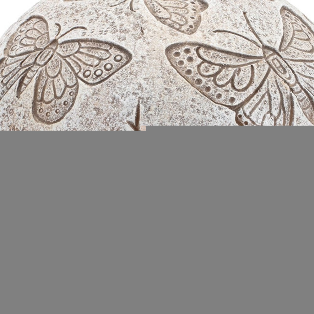 Set of Two Gray Polyresin Figurine Tabletop Sculpture HomeRoots