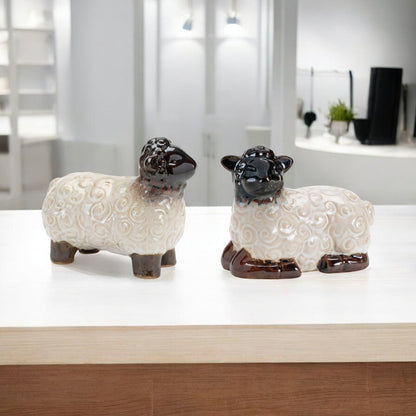 Set of Six White Polyresin Figurine Tabletop Sculpture HomeRoots