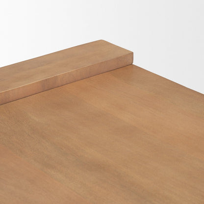 48" Natural Solid Wood Sled Coffee Table HomeRoots