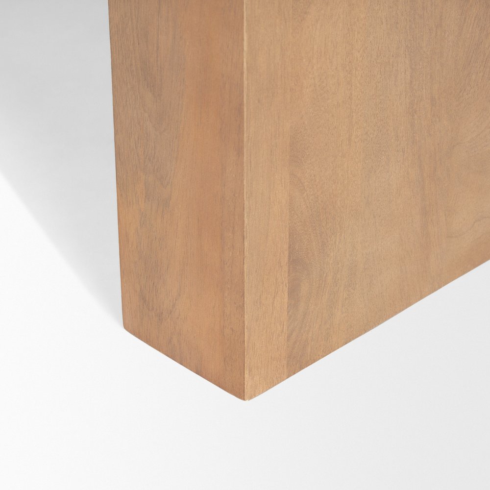 48" Natural Solid Wood Sled Coffee Table HomeRoots