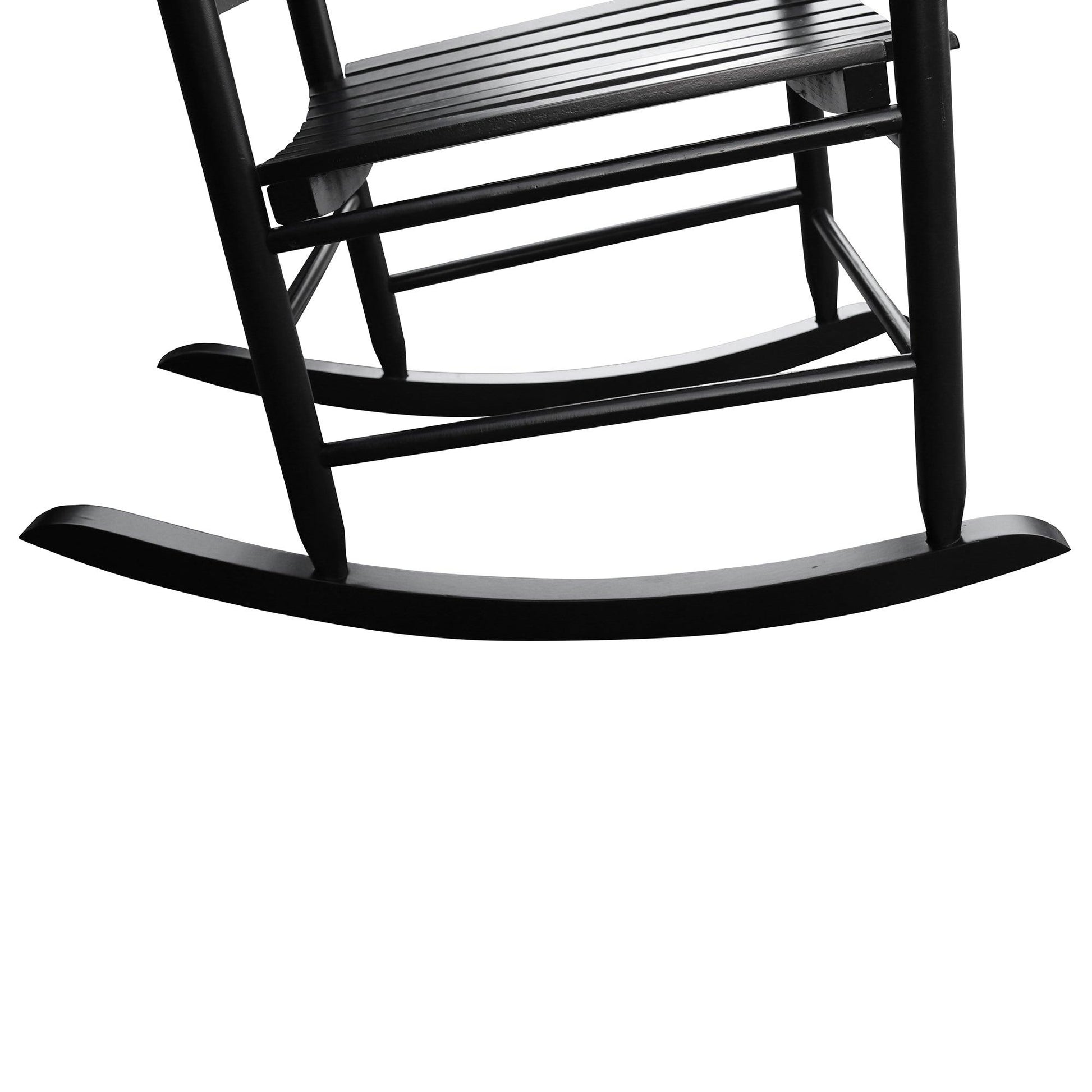 wooden porch rocker chair BLACK - FurniFindUSA