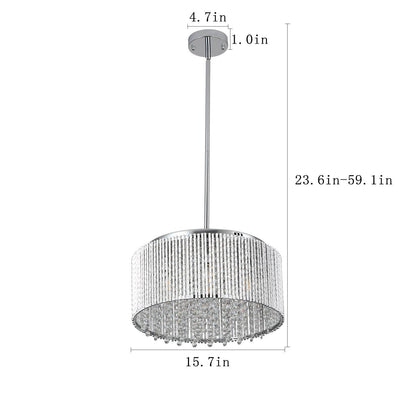 Modern Crystal Chandelier for Living-Room Round Cristal Lamp Luxury Home Decor Light Fixture - FurniFindUSA