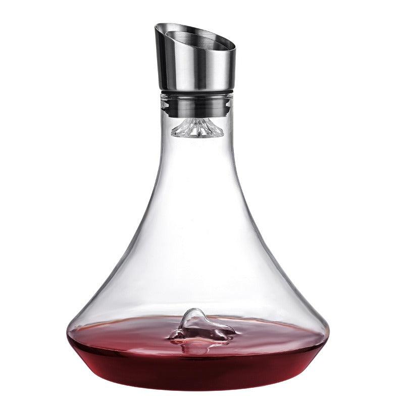 Wine Decanter Built-in Aerator Pourer, Wine Carafe Red Wine Decanter 1000ml - FurniFindUSA