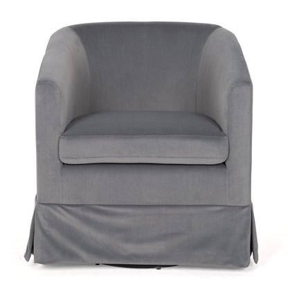 27.36" Wide Swivel Chair Gray - FurniFindUSA