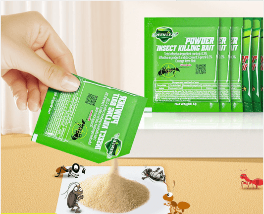 Green Leaf Ants Bait household fast kill ants pest control poison anti ants killing bait powder - FurniFindUSA