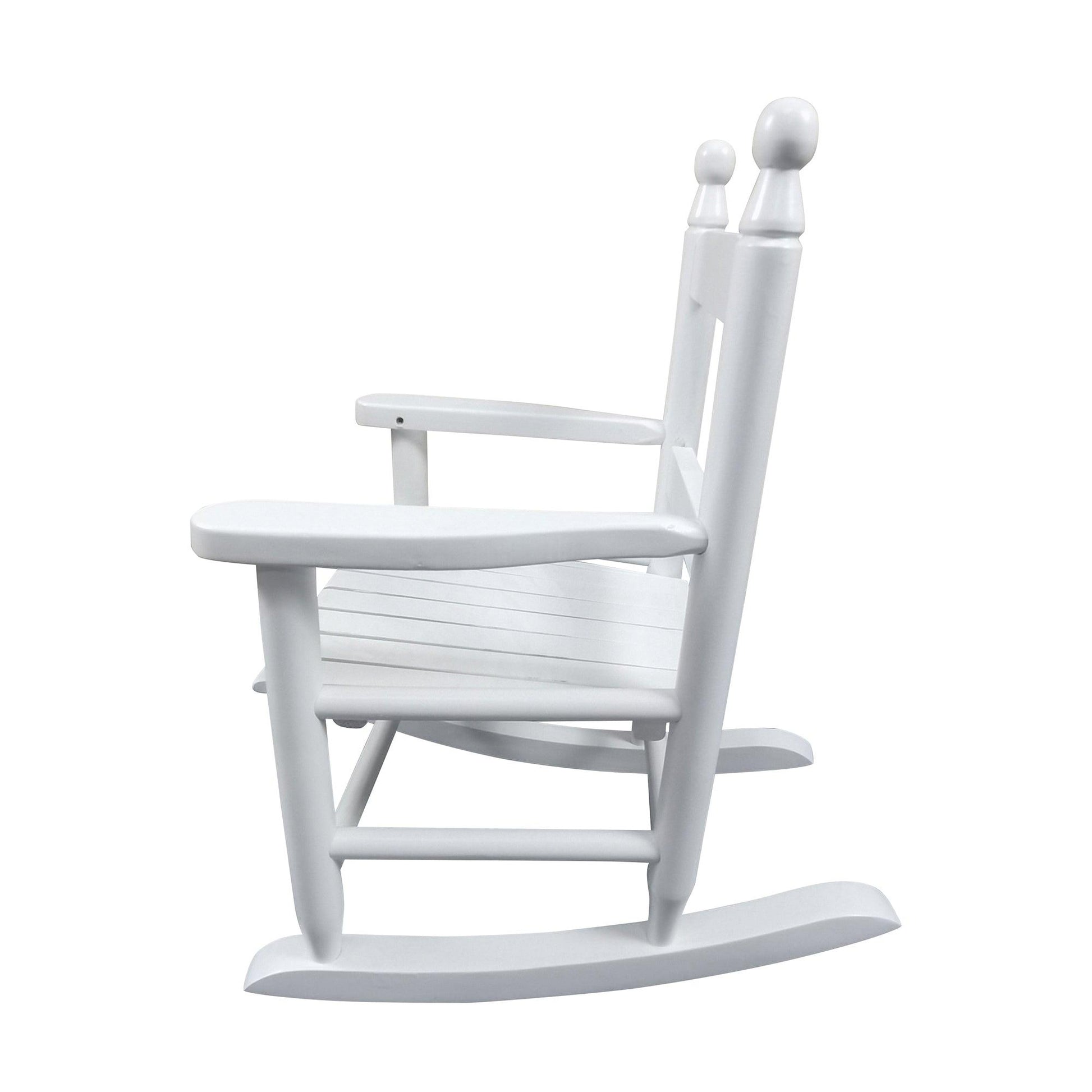 Children's rocking white chair- Indoor or Outdoor -Suitable for kids-Durable - FurniFindUSA