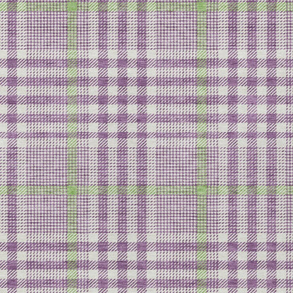 3' X 5' Purple Green And Ivory Plaid Washable Indoor Outdoor Area Rug HomeRoots