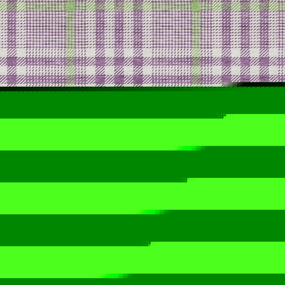 3' X 5' Purple Green And Ivory Plaid Washable Indoor Outdoor Area Rug HomeRoots