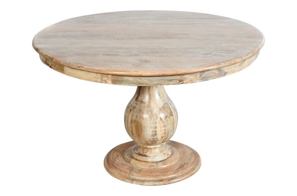 Five Piece Dark Brown Round Solid Wood Dining Set with Four Chairs HomeRoots