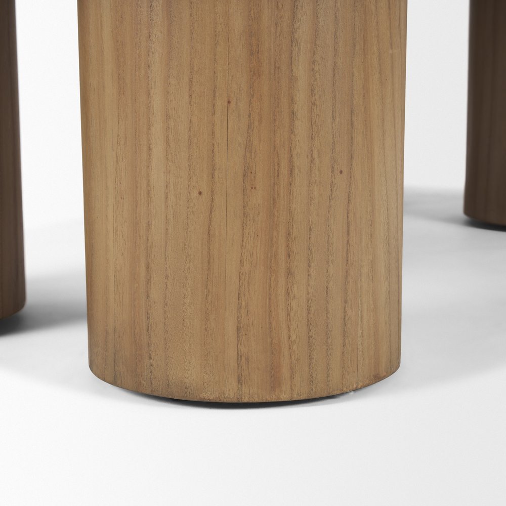 55" Natural Solid Wood Oval Coffee Table HomeRoots