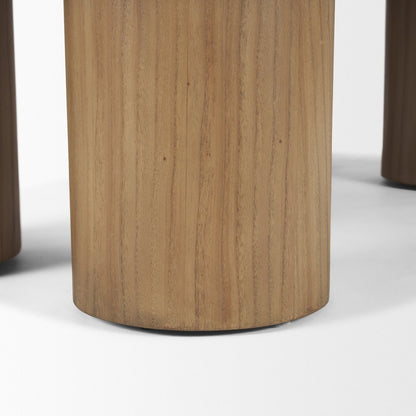 55" Natural Solid Wood Oval Coffee Table HomeRoots