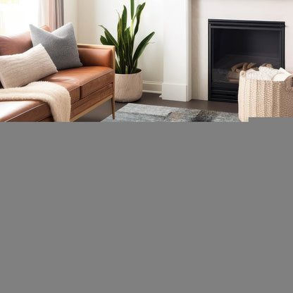 5' X 8' Brown Black And Gray Abstract Washable Indoor Outdoor Area Rug HomeRoots