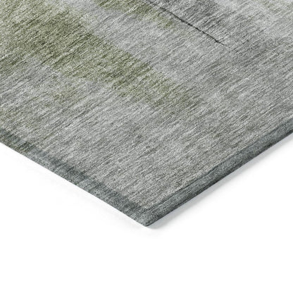 3' X 5' Sage Black And Gray Abstract Washable Indoor Outdoor Area Rug HomeRoots