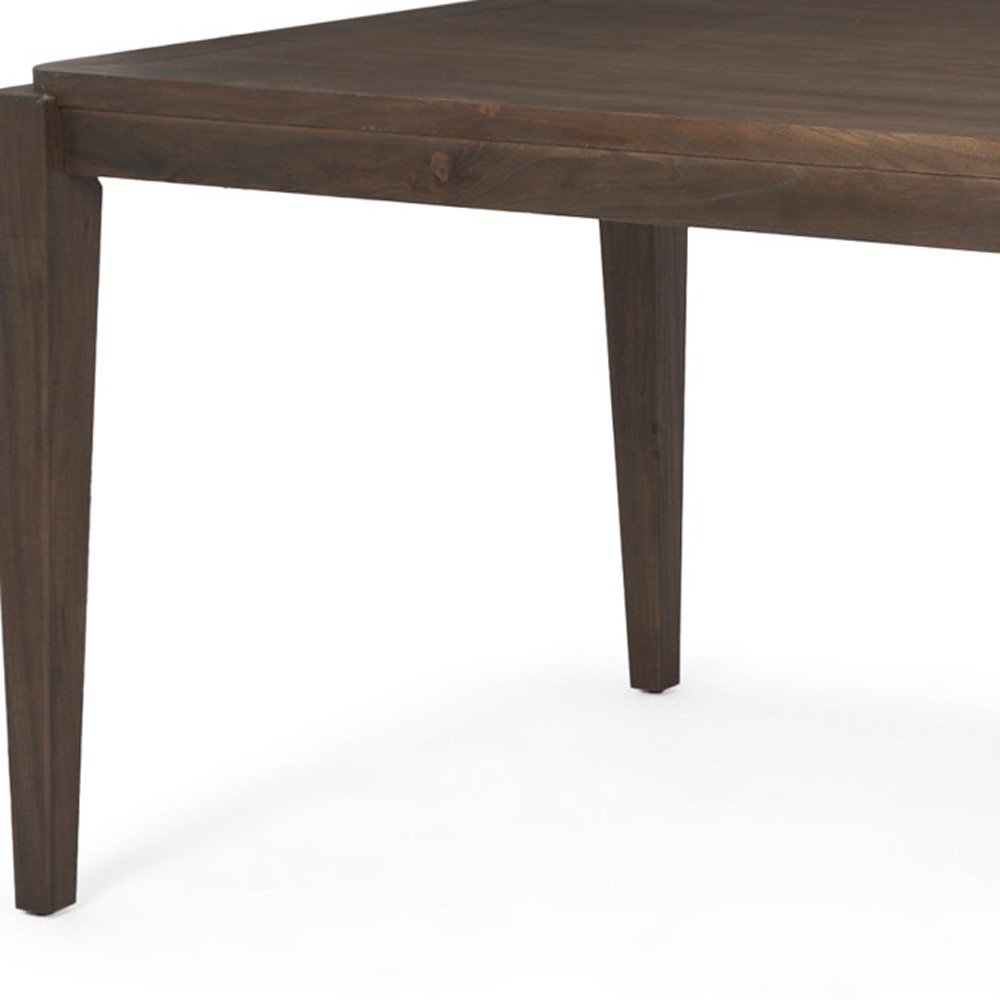 72" Dark Brown Wood Dining Table HomeRoots