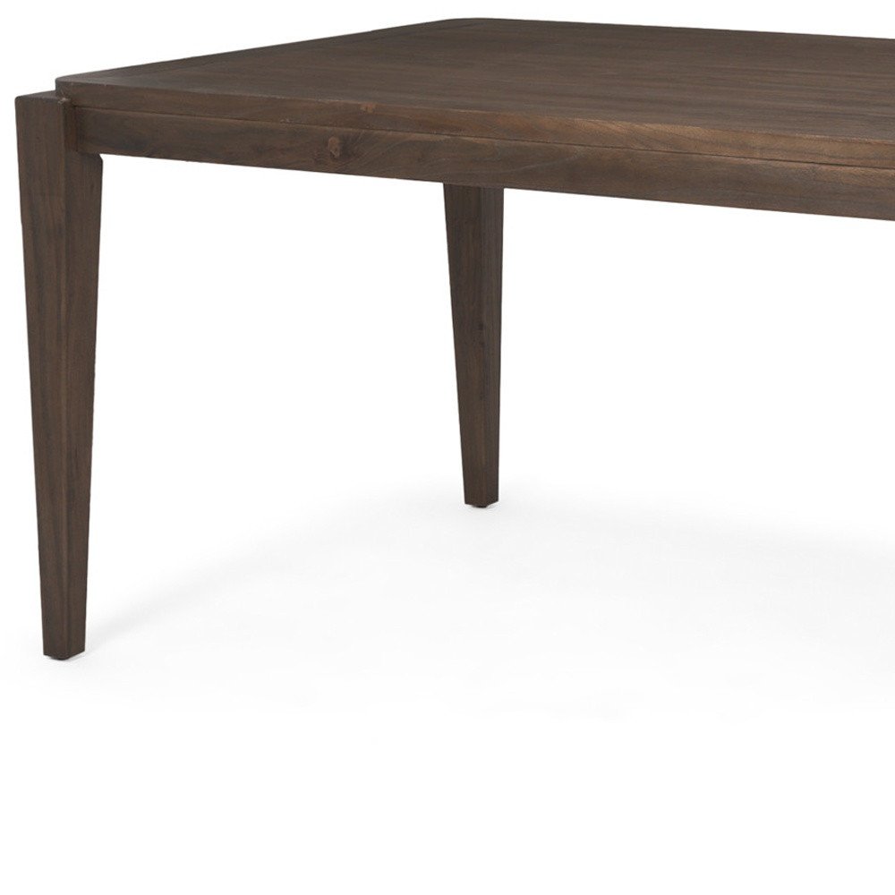 72" Dark Brown Wood Dining Table HomeRoots