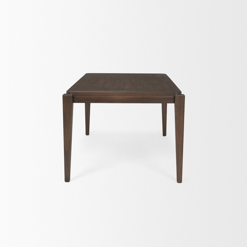 72" Dark Brown Wood Dining Table HomeRoots