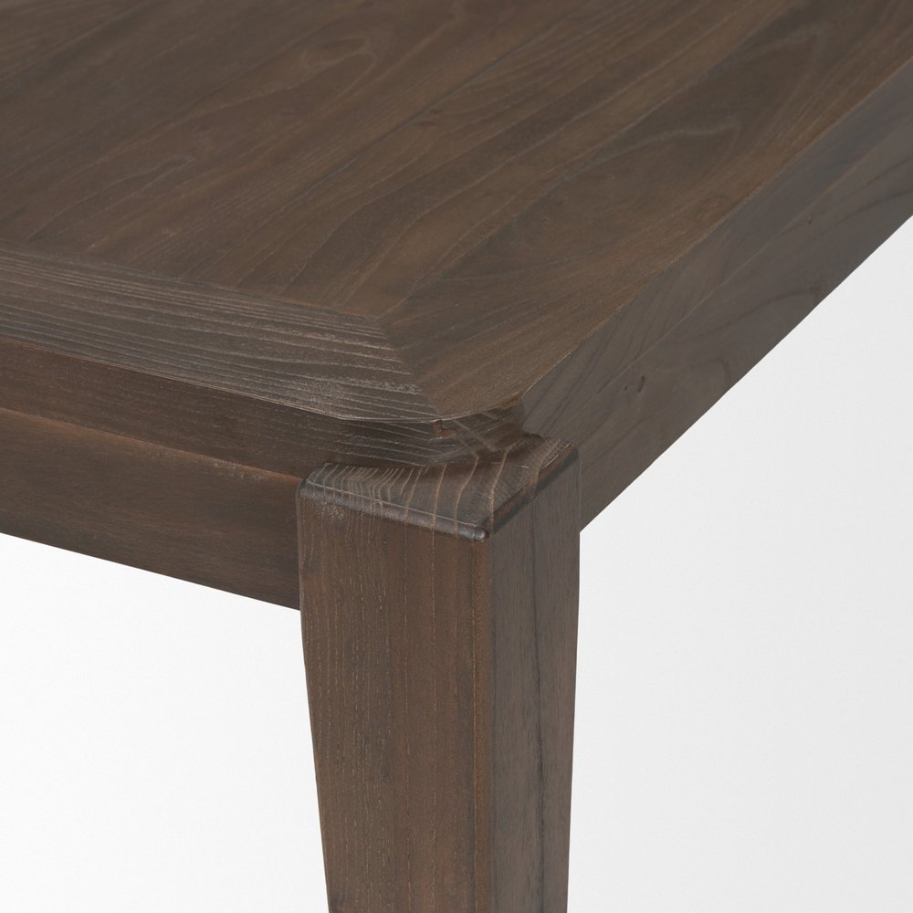 72" Dark Brown Wood Dining Table HomeRoots