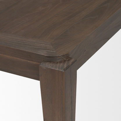 72" Dark Brown Wood Dining Table HomeRoots