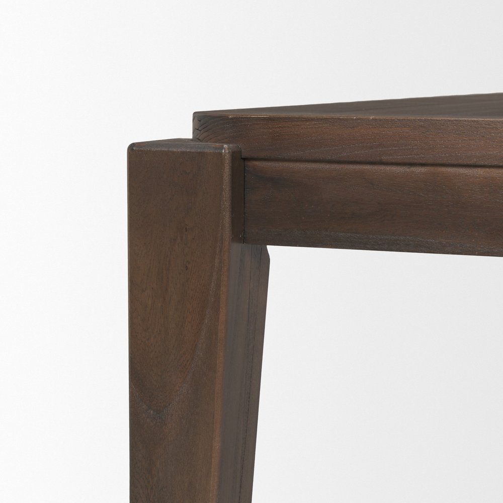 72" Dark Brown Wood Dining Table HomeRoots