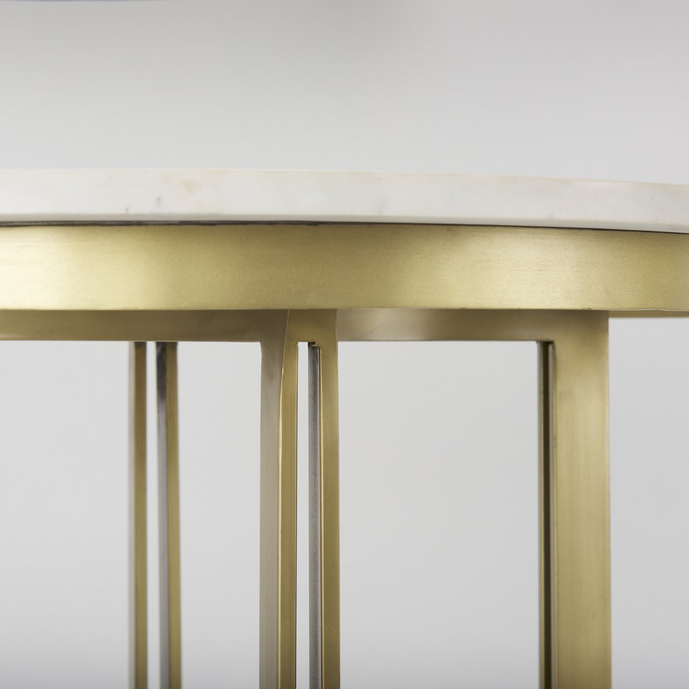 36" Gray Marble Pedestal Base Round Top Dining Table HomeRoots