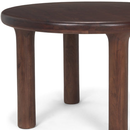 48" Brown Solid Wood Round Top Dining Table HomeRoots