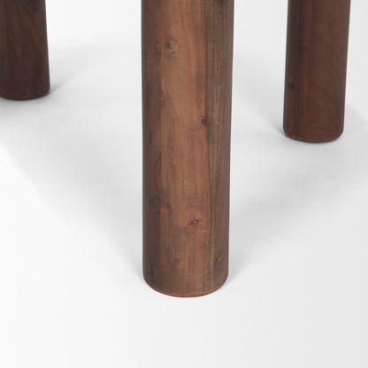 48" Brown Solid Wood Round Top Dining Table HomeRoots